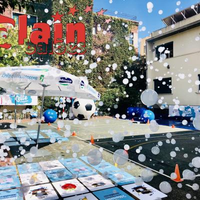 Bolas de sabão brancas - Campanha Escolas Mimosa - Alain Balões 1