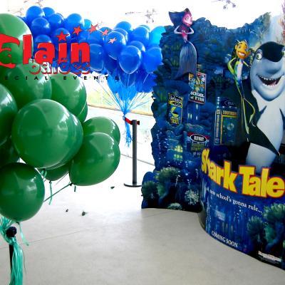 Estreia Filme Shark Tale Decor Alain Balões
