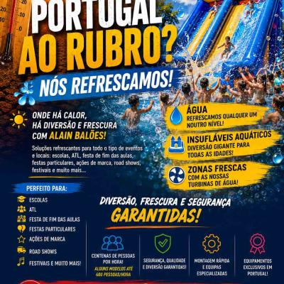 #AlainBaloes #InsuflaveisAquaticos #EventosDeVerao #DiversaoAquatica #PortugalEmFesta